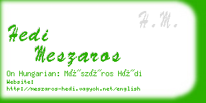 hedi meszaros business card